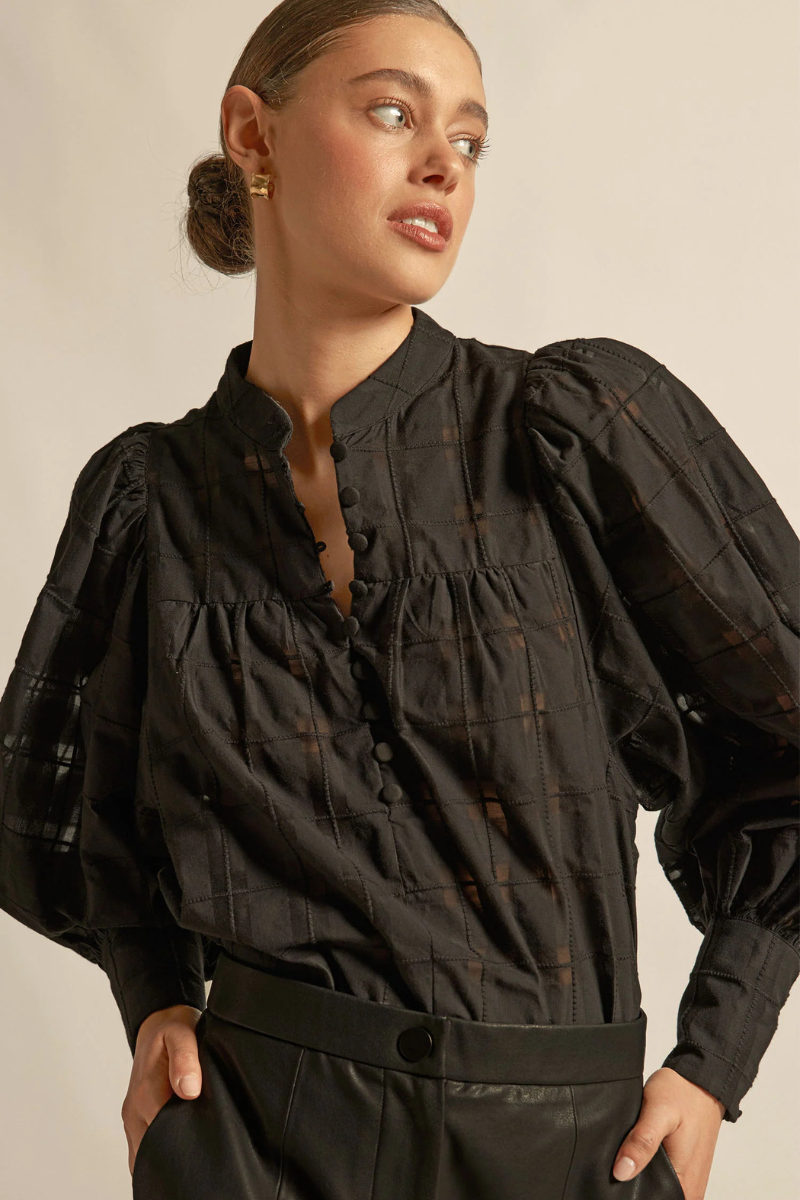 Zoe Kratzmann | Vista Top | Black Check