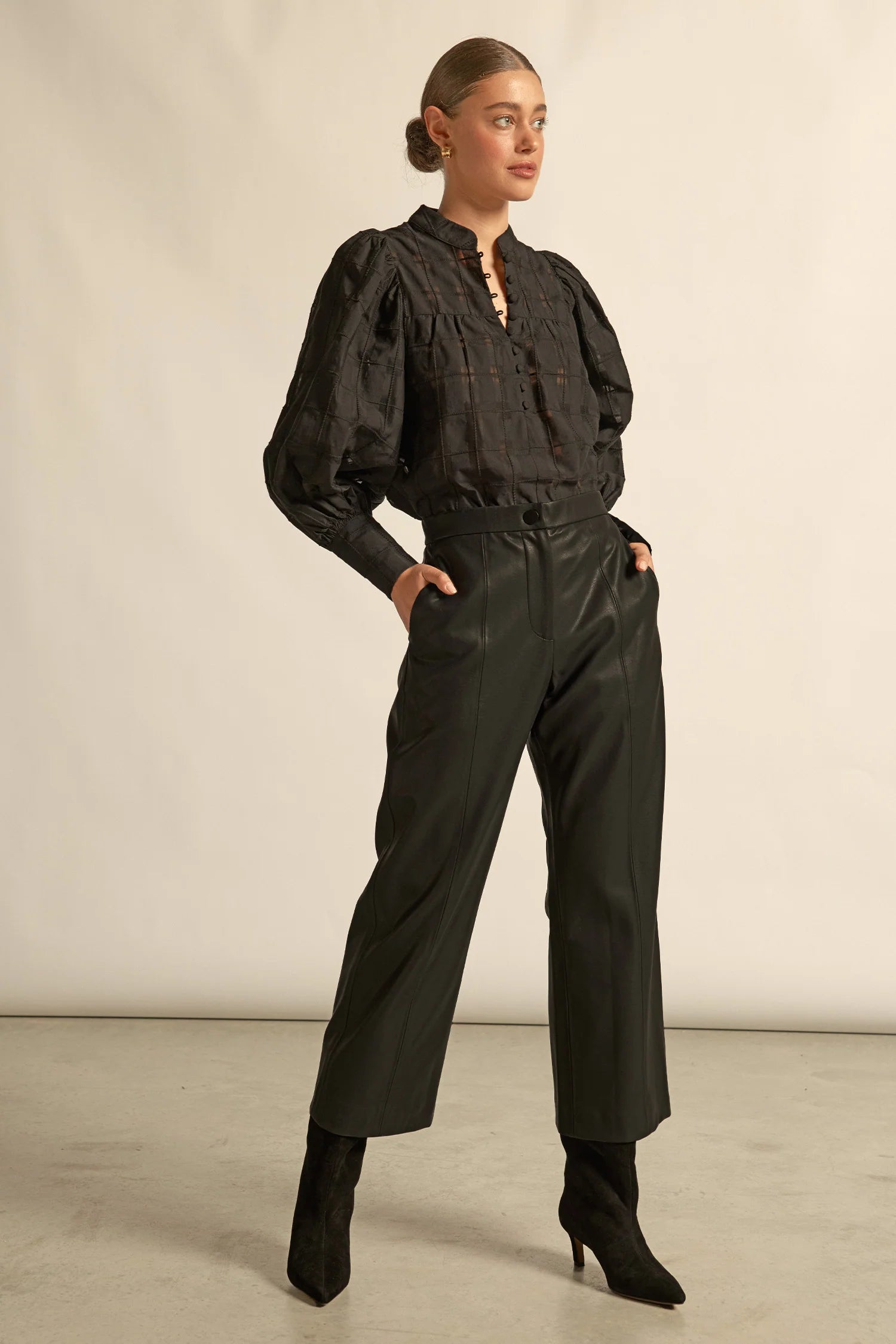 Zoe Kratzmann | Vista Top | Black Check