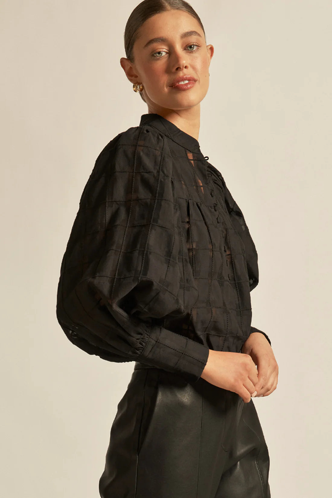 Zoe Kratzmann | Vista Top | Black Check